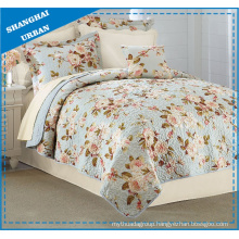 Rose Garden Printed Polyester Quilted Bedding Set